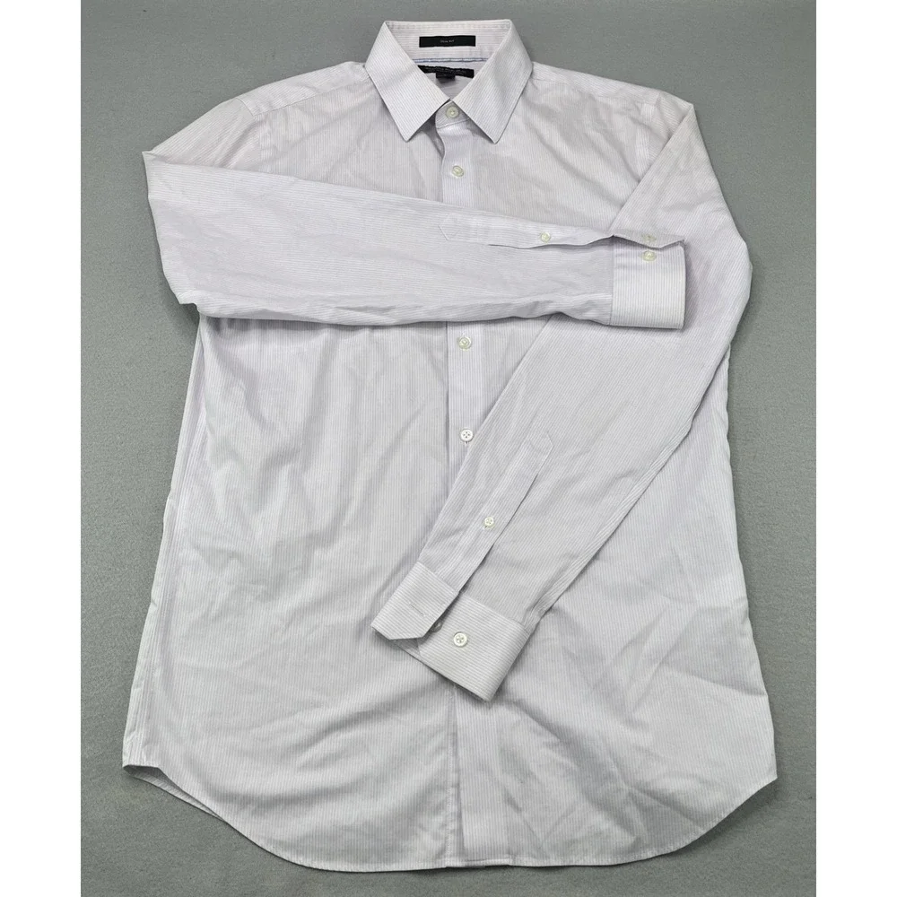 Banana Republic Men's Small Slim Fit No Iron 100% Cotton Business Casual Shirt